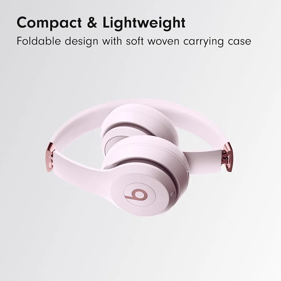 Beats Solo 4 - Wireless Bluetooth On-Ear Headphones, Apple & Android Compatible, Up to 50 Hours of Battery Life - Cloud Pink