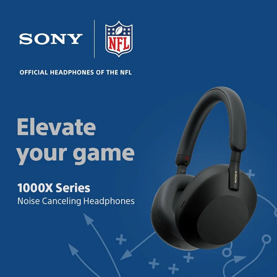 Sony WH-1000XM5 Wireless Industry Leading Noise Cancelling Headphones with Auto Noise Cancelling Optimizer, Crystal Clear Hands-Free Calling, and Alexa Voice Control, Black