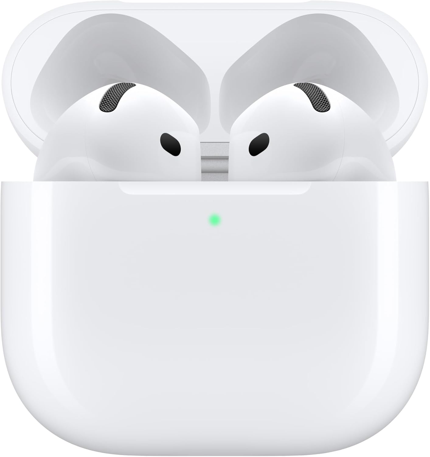 AirPods 4 Wireless Earbuds, Bluetooth Headphones, with Active Noise Cancellation, Adaptive Audio, Transparency Mode, Personalized Spatial Audio, USB-C Charging Case, Wireless Charging, H2 Chip