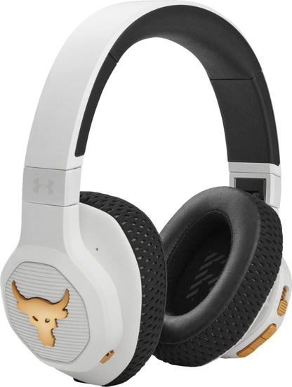 JBL - UNDER ARMOUR PROJECT ROCK WIRELESS OVER-THE-EAR HEADPHONES - WHITE