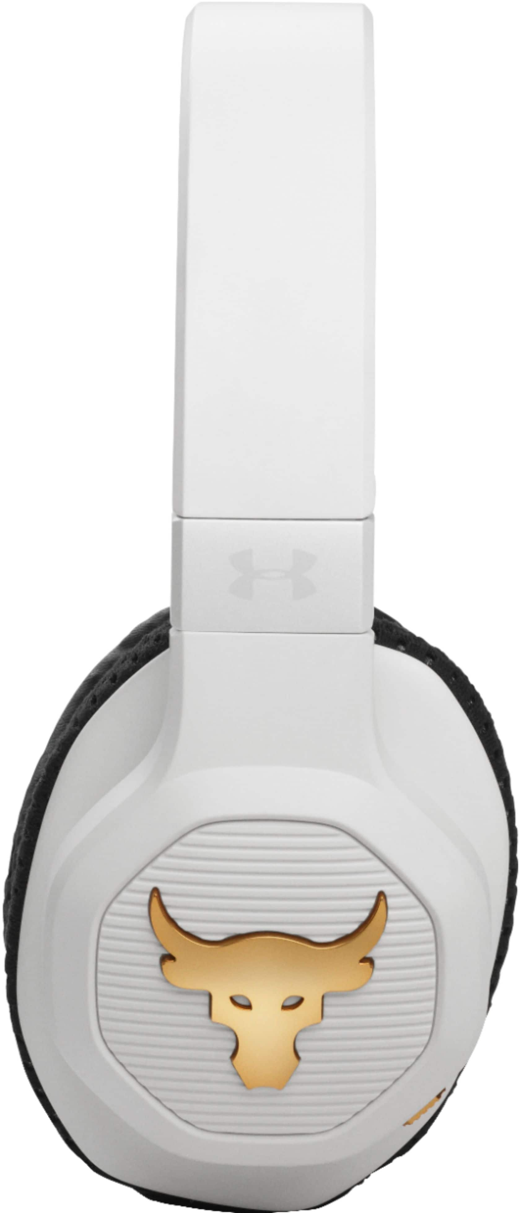 JBL - UNDER ARMOUR PROJECT ROCK WIRELESS OVER-THE-EAR HEADPHONES - WHITE