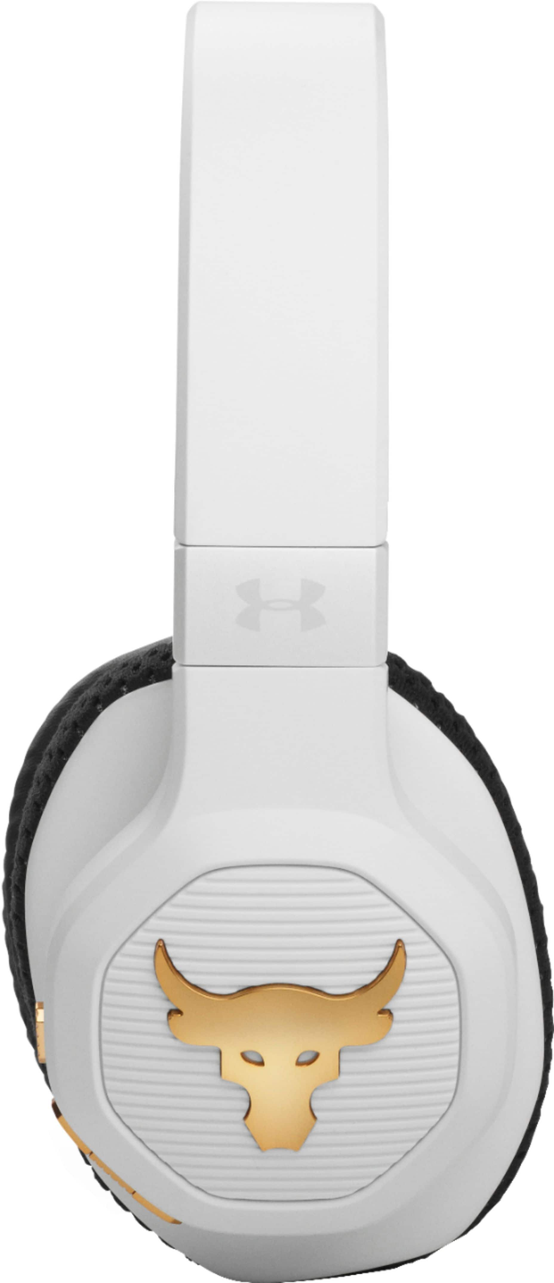 JBL - UNDER ARMOUR PROJECT ROCK WIRELESS OVER-THE-EAR HEADPHONES - WHITE