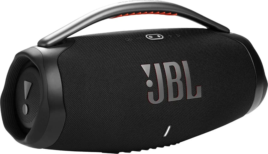 JBL Boombox 3 - Portable Bluetooth Speaker, Powerful Sound and Monstrous bass, IPX7 Waterproof, 24 Hours of Playtime, powerbank, JBL PartyBoost for Speaker Pairing, and eco-Friendly Packaging  