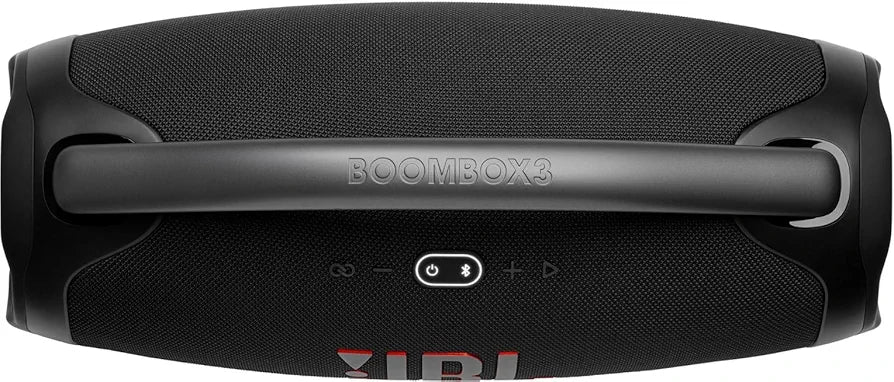 JBL Boombox 3 - Portable Bluetooth Speaker, Powerful Sound and Monstrous bass, IPX7 Waterproof, 24 Hours of Playtime, powerbank, JBL PartyBoost for Speaker Pairing, and eco-Friendly Packaging  